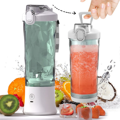 Portable Blender Bottle – USB Rechargeable, 6-Blade, 480m